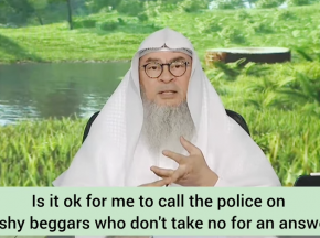 Is it ok to call police on pushy beggars who don't take no for an answer?