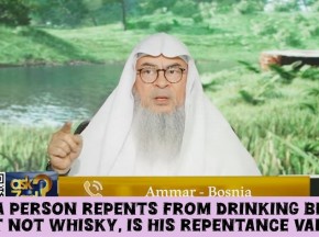 If a person repents from drinking beer but not whisky Is his repentance valid #islam