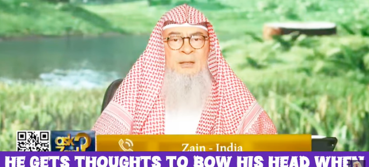 He gets thoughts to bow his head when he sees an idol...what should he do? #islam