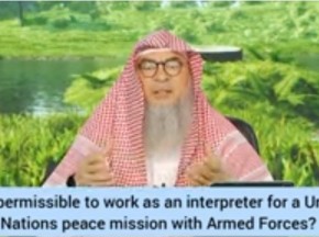Is it permissible to work as an interpreter for United Nations Peacekeeping force?