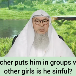 Teacher puts me in groups with girls, am I sinful?