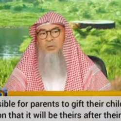 Can parents gift their children on condition that it will be theirs after parents death