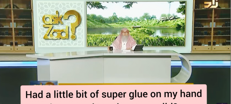 Had little bit of super glue on my hand, is my wudu & prayer valid?