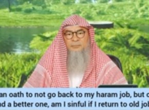 Made oath 2 not return 2 haram delivery job Sinful if I join? Free mixing job Music?