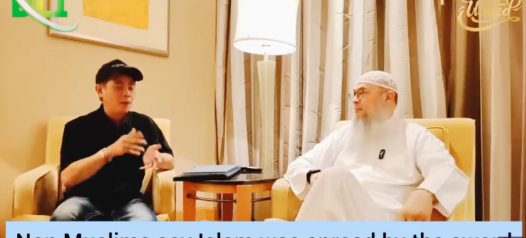Non muslims say Islam was spread by the sword