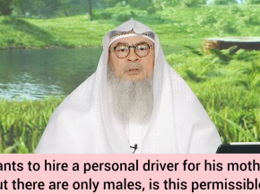Is it permissible to hire a male driver for a woman?