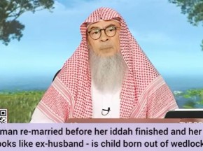 She remarried before iddah finished, her son looks like ex husband, is child illegal