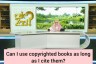 Can I use copyright books as long as they are available for free on the internet