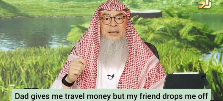 Dad gives travel allowance but my friend drops me from school Do I give back the money to dad #assim