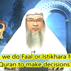 Can we do Faal or Istekhara from the Quran to make a decision?