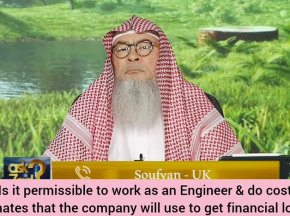 Is it permissible to work as an engineer, do cost estimate & company will use it to get riba loans?