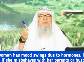 If a woman has mood swings due 2 hormones Is she sinful if she misbehaves with her parents, husband?