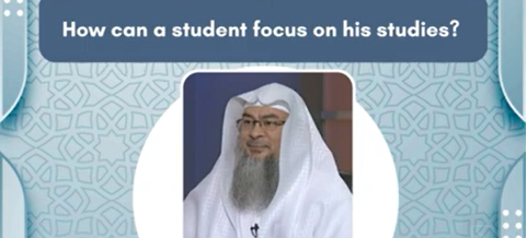 How can a student focus on his studies