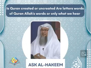 Is Quran created or uncreated Are letters words of Quran Allah's words or only what we hear