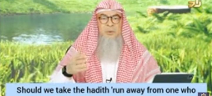 Should we take the hadith "Run away from leper like you'd run from lion" literally?