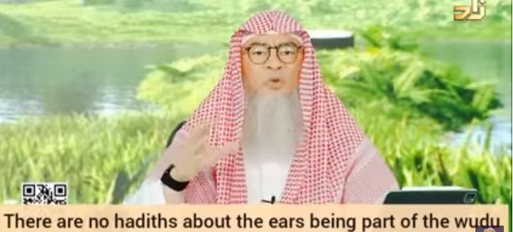 No hadiths in Bukhari or Muslim about wiping ears in wudu So can we say its optional