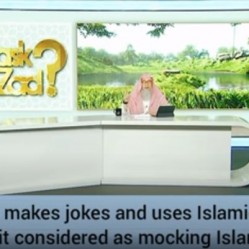 If a person makes jokes using Islamic elements, is it considered as mocking islam?