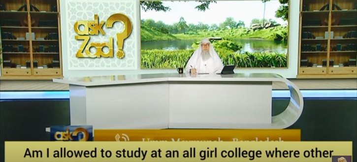 Can I study at girls college with male teachers where other girls don't wear hijab?
