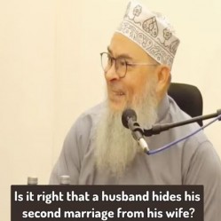 Is it right that a husband hides his second wife from his wife #Assim #quran #sunnah