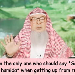 Is Imam only one who says Sami Allahu liman hamidah when rising up from ruku? #islam