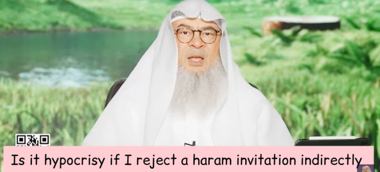 Is it hypocrisy if I reject a haram invitation indirectly without explaining it goes against Islam?
