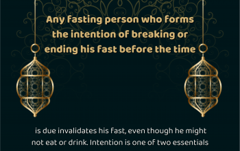 ​Any fasting person who forms the intention