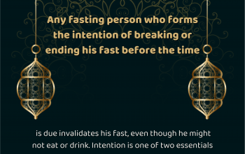 Intention is one of two essentials for the validity of fasting