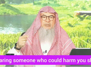 Is fearing someone who could harm you, shirk?