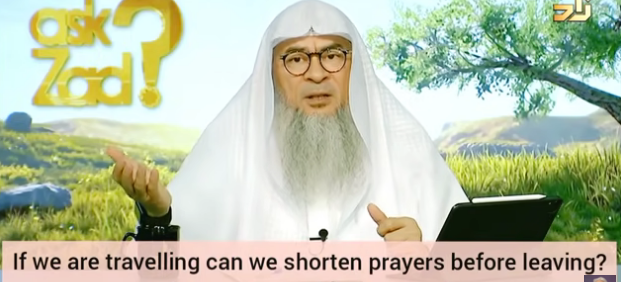If we are traveling can we shorten prayers before leaving or can we combine prayers?