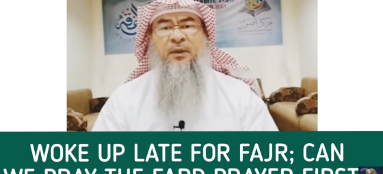 Woke up late for fajr, can we pray the fard first and then the Sunnah?