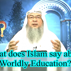 What does Islam say about Worldly education?