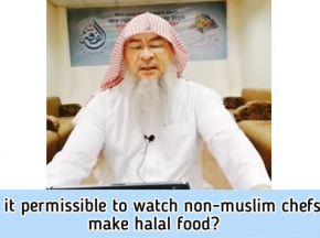 Is it permissible to watch non muslim chefs make halal food?
