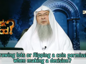 Is flipping a coin to make decisions permissible? What about Prophet drawing lots?