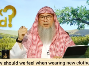 How should we feel when wearing new clothes?