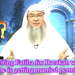 Reciting Fateha for Barakah when someone is getting married