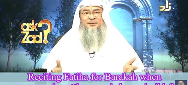 Reciting Fateha for Barakah when someone is getting married