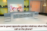 How to greet opposite gender non mahrams on the phone?