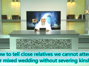 ​How to tell close relatives we cannot attend their mixed wedding without serving kinship?