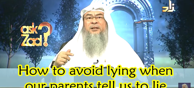 How to avoid lying when our parents ask us to lie?