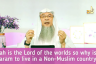 Allah is the Lord of the Worlds so why is it haram to live in a Non-Muslim country?