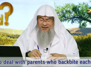 How to deal with parents who backbite eachother?