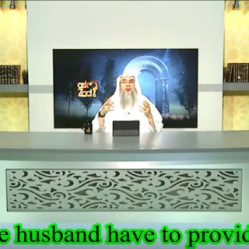 Is the husband obliged to provide for the wife if she's not living with him?