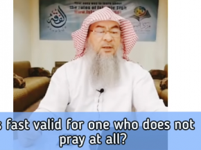 Is fast valid for someone who does not pray at all?