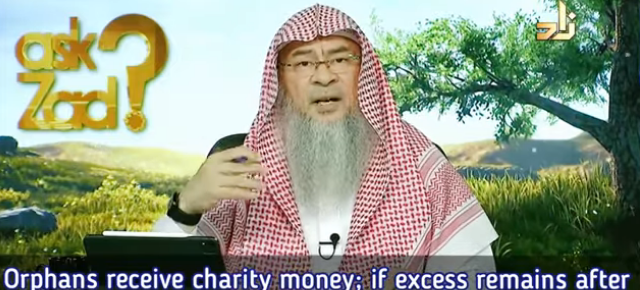 Orphans get charity, if excess remains after spending on them, can I give it to poor