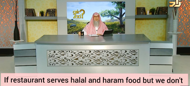 If restaurant serves halal & haram food but we don't know if utensils are mixed etc