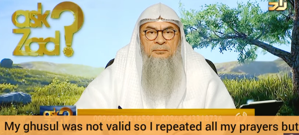 My ghusl was invalid so I repeated my prayers but took short breaks in between, prayers valid?