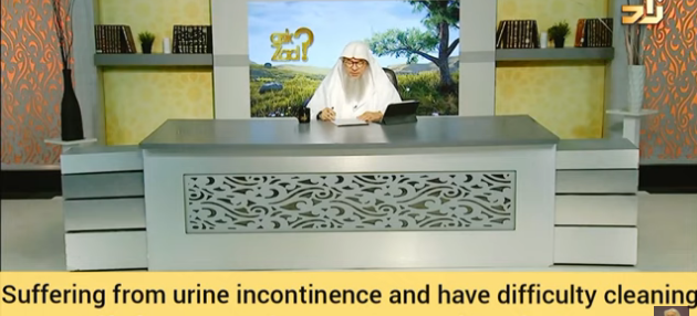 Urine incontinence, difficulty cleaning myself, can I pray in those dirty clothes?