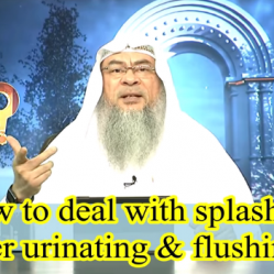 How to deal with splashes after urinating and flushing