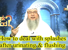 How to deal with splashes after urinating and flushing