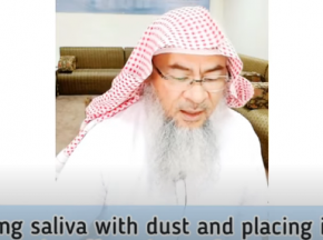 Mixing Saliva with Soil, placing it on affected areas for cure of Pimples, Wounds, etc